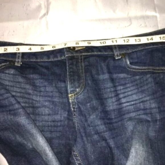 Simply Vera Vera Wang Jeans Womens Straight Mid Rise Dark Denim Size 6 - Picture 8 of 10